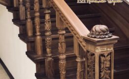 Дерев'яні сходи з художнім різьбленням «Інеса» (превью)